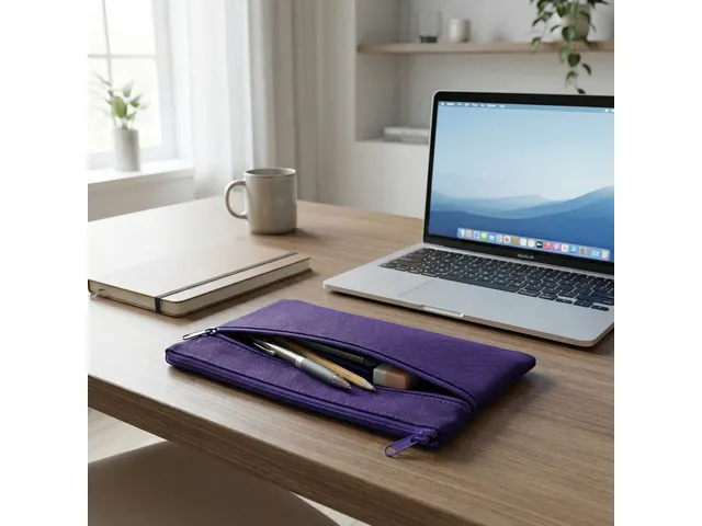 Trousse Kangaro plate 21x11cm violet