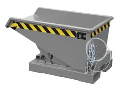 Kiepbak 0.15m³ Hxbxd 550x640x960mm Afrolautomaat Gelakt Ral7005