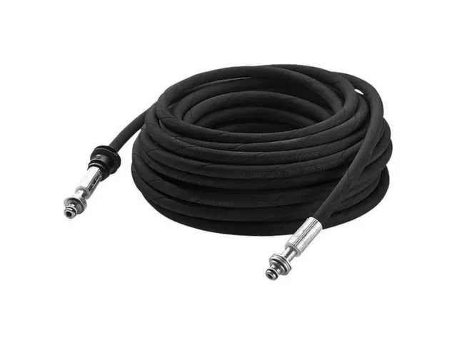 Hogedrukslang,v. Slanghaspel,slang L 15m,aansluiting AVS-/steeknippel