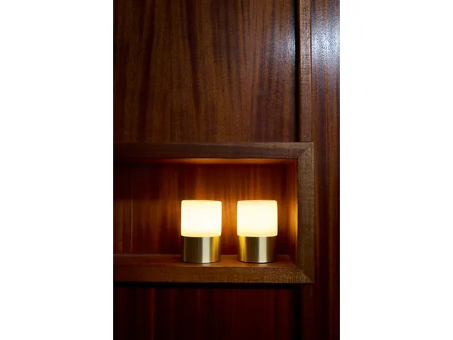 LED Lamp Cordless Fleur 12,3 x Ø 8,2 cm 14 u Messing