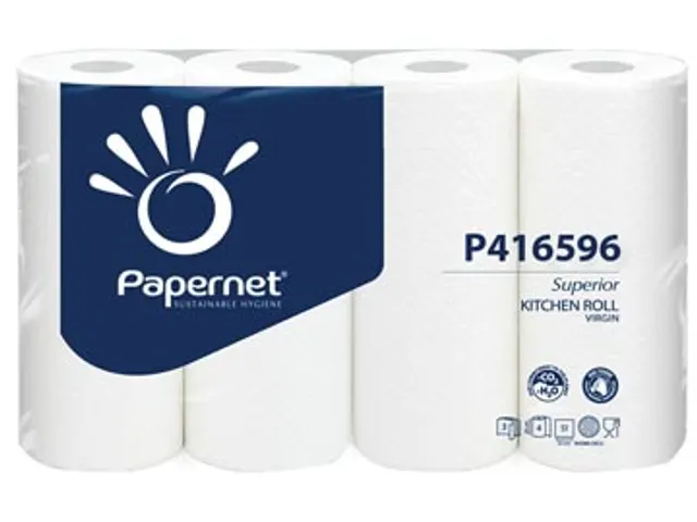 Keukenrol Superior 416596 3-laags wit cellulose 51 vel