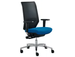 Dauphin Bureaustoel rugleuning met netbekleding Blauw
