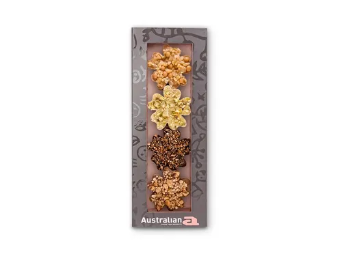 Chocolade Australian bloemen doos 4 stuks 135 gram