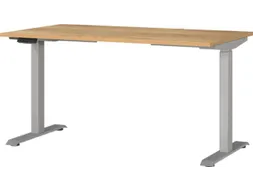 Elektrisch ihv bureau,HxBxD 720-1200x1400x800mm,blad Navarra-eiken