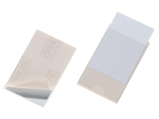 Etikethouder Durable pocketfix 57x90mm zelfklevend