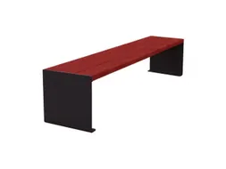 zitbank,B 1800mm,3latten,hout-zitting Mahonie,zitting H 450mm