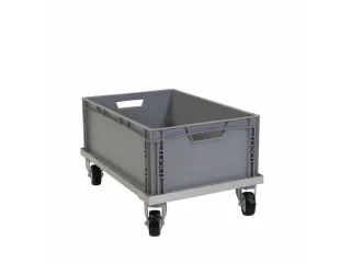 aluminium transportwagen,draagverm. 150kg,laadvl. LxB 600x400mm - 2