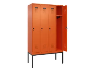 locker,HxBxD 2120x1200x500mm,4vak,vak B 300mm,draaigrendel - 1