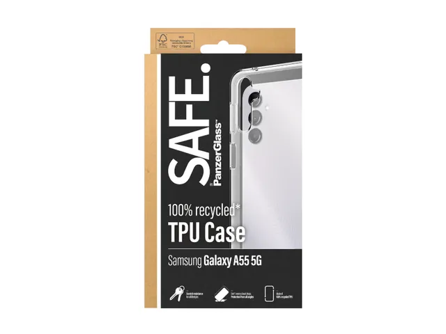 PanzerGlass SAFE. by TPU Case Samsung Galaxy A55 5G | Transparent,