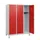 schoollocker,HxBxD 1630x1200x500mm,3vak,vak B 400mm,draaigrendel