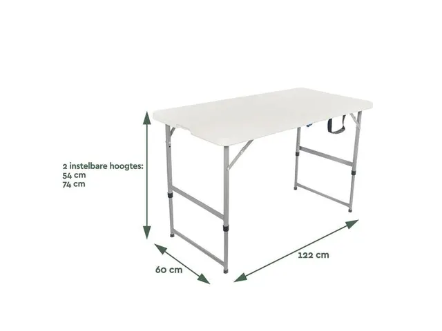 Vouwtafel 120x60x74cm FC120