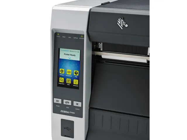 Zebra Labelprinter ZT610 Color Display, 203dpi, Wi-Fi, Bluetooth