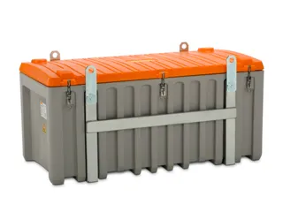 Opbergbox 750L H X B X D 800X 1700X 860Mm Kraanbaar Grijs/oranje - 1