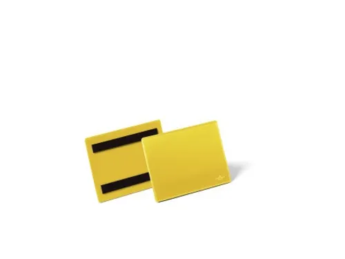 Magnetische documenthouder A6 Liggend formaat Geel