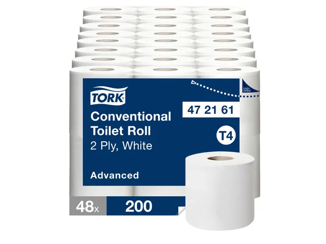 Tork 472161 T4 Traditioneel Toiletpapier Advanced 2-Laags 48 rol