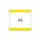beschrijfbare hoes,markering HxB 216x231mm,PVC,geel