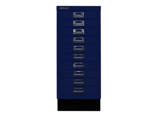kantoor-ladekast HxBxD 670x279x380mm 10 laden romp oxfordblauw staal