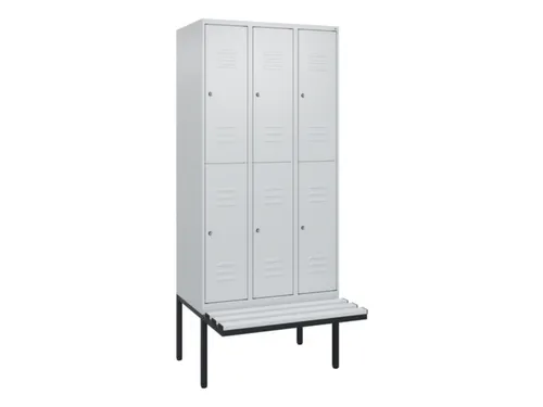 Dubbeldekse dekenkist,HxBxD 2120x900x815mm,3x2vak.,vak B 300mm