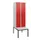 locker met bank,HxBxD 1950x600x815mm,2vak,vak B 300mm,draaigrendel