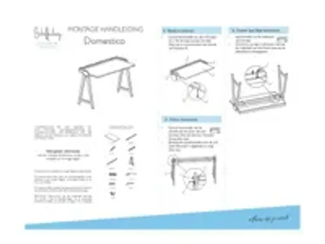 OUTLET Domestico Thuiswerk Bureau 120x60cm Wit Eiken