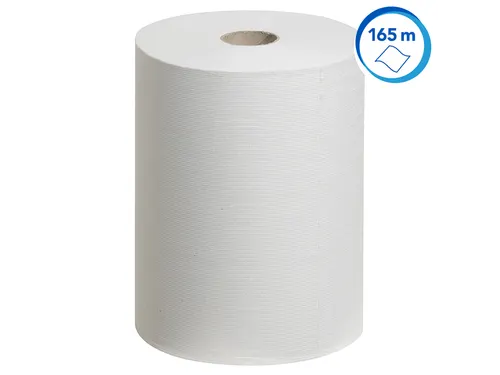 Handdoekrol Scott Slimroll 1-laags 165m wit 6657