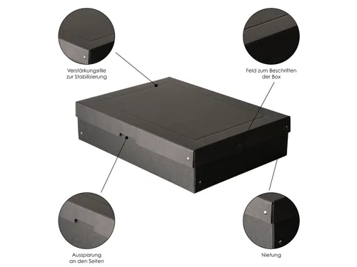 PureBox Black A3 100mm