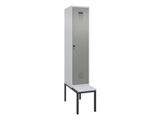 locker met bank,HxBxD 2120x400x815mm,1vak,vak B 400mm,draaigrendel - 2