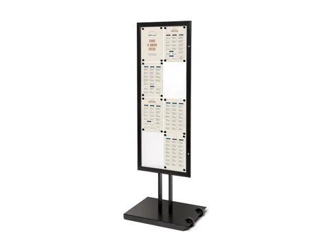 Outdoor Menustandaard Zwart 8xA4 Enkelzijdig