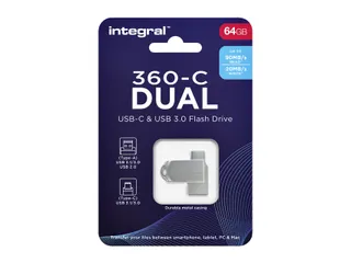 USB stick 3.0 Integral USB-360-C Dual USB-A 64GB - 3