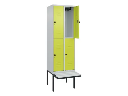 Dubbeldekse dekenkist,HxBxD 2120x600x815mm,2x2vak.,vak B 300mm