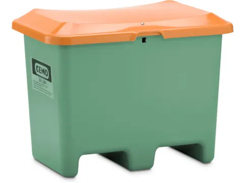 strooigoedbak,200l,HxBxD 690x890x600mm,GVK,groen,deksel oranje