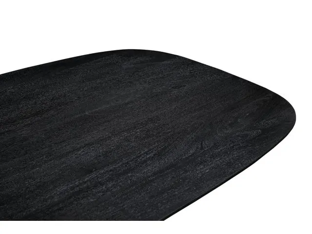 Table de réunion Harper Pied araignée Ovale danois 300x100cm Noir
