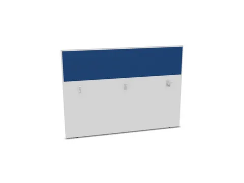 baliepaneel,v. bureau,aanbouw achter,B 1600mm,Bl-wit,BN6016-blauw