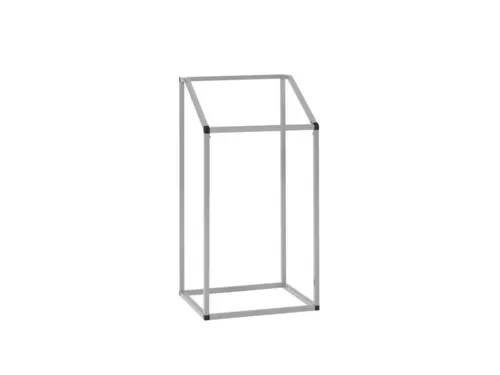 Afvalverzamelaar Groot Volume 1190x630x540mm 240 Liter Rotax-Zilver