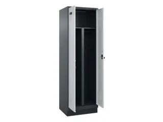 PBM-locker,HxBxD 1950x600x500mm,2vak,vak B 300mm,draaigrendel - 1