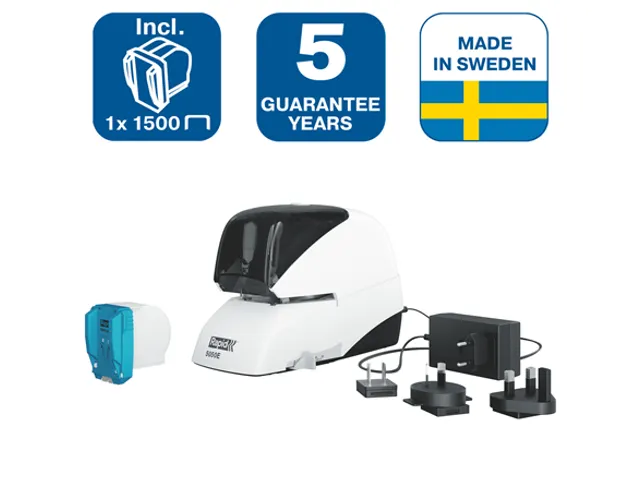 Nietmachine Rapid Elektrisch 5050E 50vel wit/zwart contactloos