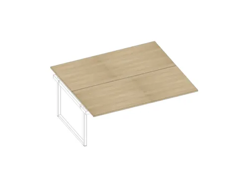 aanbouwtafel,v. benchtafel,HxBxD 730x1800x1600mm,blad eiken
