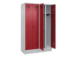 locker voor scheiding van kleding,HxBxD 1950x1200x500mm,4vak