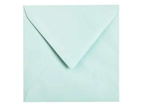 Envelop Papicolor 140x140mm Zeegroen gegomd