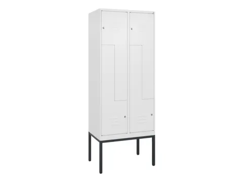 Z-garderobekast,HxBxD 2120x800x500mm,vak B 200/400mm,cil.-slot