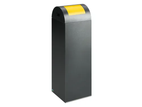 Afvalverzamelaar Zelfblussend 89 Liter 1045X320X320Mm Klemring Geel