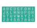 Lettersjabloon Linex hoofletters/letters/cijfers 30mm