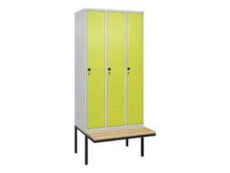 locker voor scheiding van kleding,HxBxD 2120x900x815mm,3vak