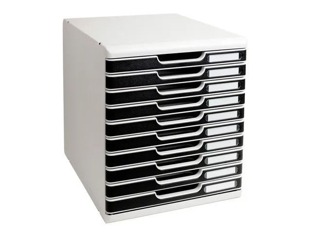 Ladenblok MODULO A4 10 laden Classic Zwart Grijs