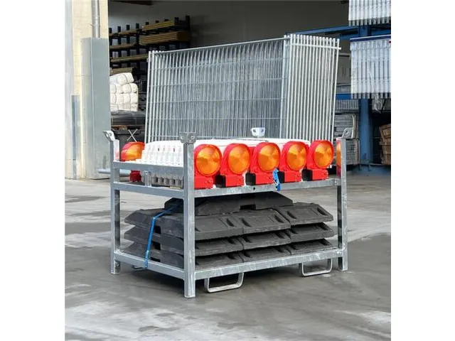 Bakenset,10Bakens M. Lampen,Voetplaten,1Opslag-/Transportpallet