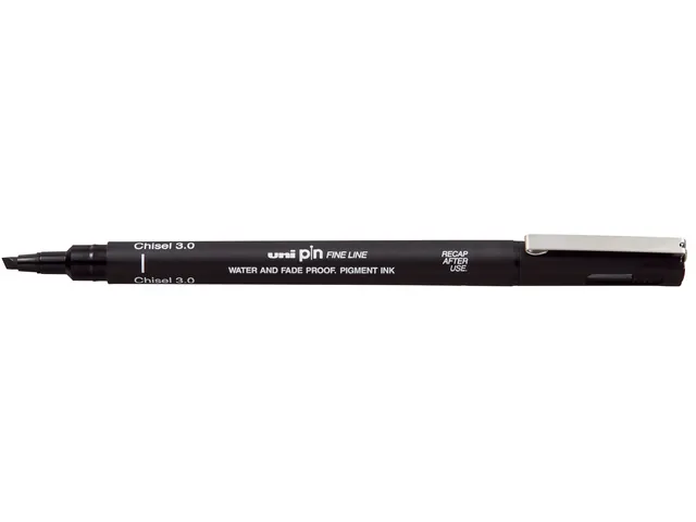 Fineliner Uni-Ball Pin biseau 3mm noir