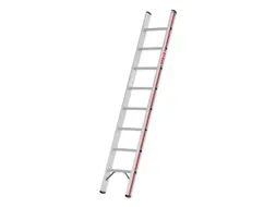 ladder,eenzijdig,8,verstevigde treden,balk L 2,22m,aluminium