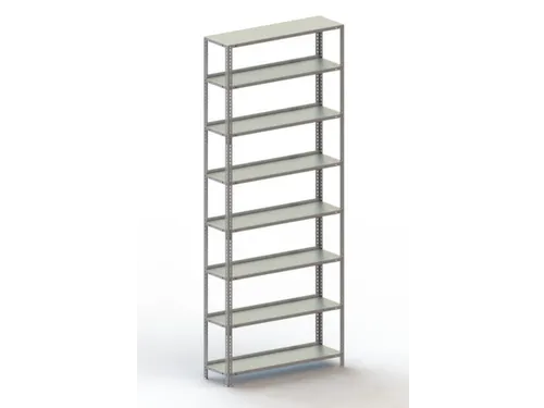 magazijnstelling,grondveld,HxBxD 2500x1004x304mm,veldl. 800kg