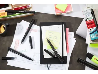 Fineliner STABILO dr!ver Fijne punt 0.4 mm Zwart - 5