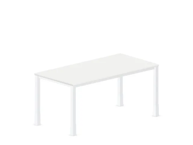 In hoogte verstelbaar bureau,HxBxD 720-840x1600x800mm,Bl-wit